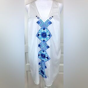 Mudpie Embroidered Coverup/Nightgown/Dress/Long Tank